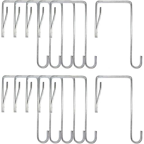 12pcs cintre de porte crochet salle de bain porte d'entrée crochet cintre de porte (1/5)