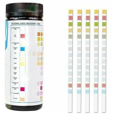 Kit de test d'eau potable 14-en-1 Test de qualité de l'eau pour puits et eau du robinet 50/100 pièces -50 pièces (1/5)