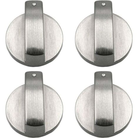 4 pièces bouton cuisinière boutons de cuisinière à gaz boutons de cuisinière à gaz en métal bouton de cuisinière à gaz contrôle boutons de cuisinière en métal pour cuisine 6mm (1/4)