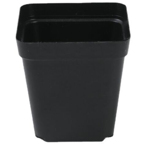 24Pcs Pots De Plantes Carrés, 7cm Épaissir Les Pots De Fleurs En Plastique Pots De Pépinière De Jardinière Succulente Avec Palette / Plateaux Pour Petites Plantes En Pot (noir) (1/5)
