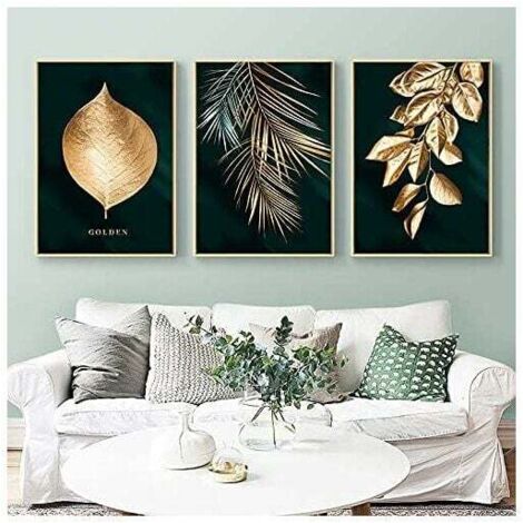 Tableau Décoration Murale - Set de Poster Premium pour la Maison, Bureau, Salon, Chambre, Cuisine-Style Moderne - Impression sur Toile - Décoration Unique - 30 x 40 cm - 3 pièces - sans Cadre (1/5)
