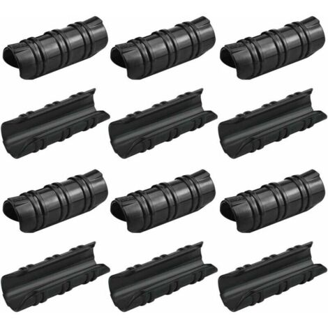 100 Pcs Serre Clips 25mm Clips Serre de Jardin Résistance aux Températures Elevées Fixation Bache Serre Durable Facile à Utiliser pour Fixation Serre Bannière Tuyau Jardin Films - Noir (1/5)
