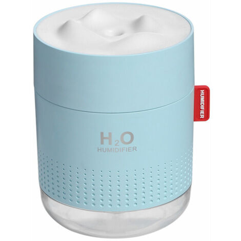 Mini USB Charge humidificateur étudiants dortoir bureau bureau muet mignon neige montagne humidificateur - Bleu (1/5)