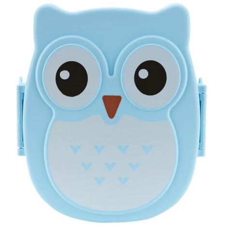 Boîte à déjeuner Bento Portable enfants étudiant Boîte à Bento, conteneurs, étui mignon dessin animé chouette boîte (1/5)