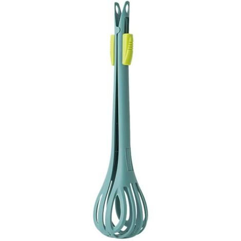 Batteur à oeufs multifonctionnel Pince à nourriture en nylon Fouet à oeufs manuel (vert) (1/5)