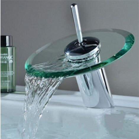 Mitigeur de lavabo à poignée unique Montage sur le corps commercial Mitigeur de vanité répandu Robinet d'évier cascade Baignoire cascade Robinets d'évier de lavabo Robinets d'évier de salle de bain (1/5)