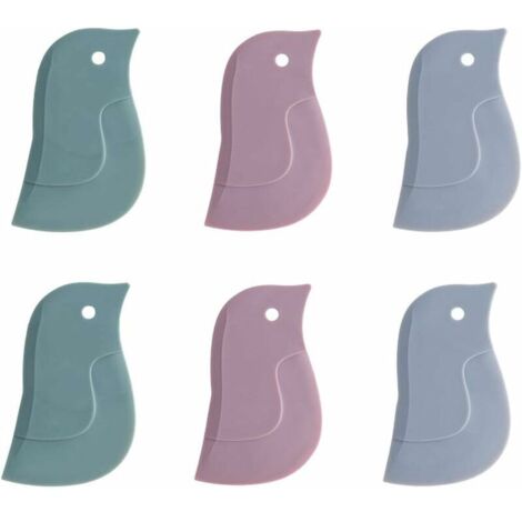 Grattoir de Nettoyage en Silicone, 6 Pièces Grattoirs Silicone Cuisine Vaisselle, Grattoir Plaque d'Outil Cuisine, Grattoirs en Silicone, pour Casseroles Bols Cuisine Cuisson Lavage Outils nettoyage (1/5)