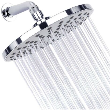 Pommeau de douche rond Pommeau de douche à effet pluie en acier inoxydable à haute pression (1/5)