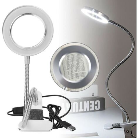 Bureau table top 8x loupe beauté ongles salon tatouage loupe lampe lumière (1/4)