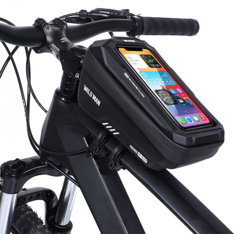 Sac de guidon de téléphone portable de bicyclette, sac de cadre de cas de téléphone portable d'écran tactile, 6,7 pouces (1/5)