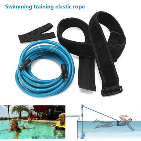 Ceinture de résistance à la natation réglable de 4M, corde élastique de haute qualité, piscine, bande d'entraînement de sécurité (1/4)