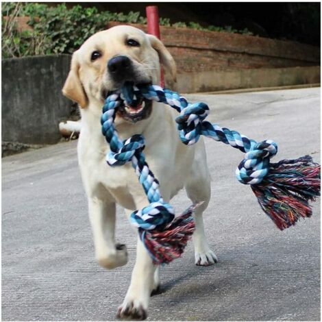 Jouets de corde de chien pour les grands chiens de mastication agressifs forts, jouets durables de formation de mastication de chien remorqueur de corde pour les mâcheurs agressifs (1/5)