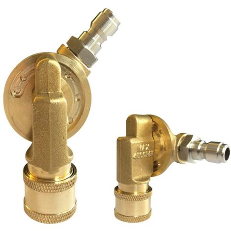 Adaptateur de buse pour nettoyeur haute pression, déconnexion rapide 1/4", 240 degrés, 7 angles réglables, 4500 PSI (1/5)