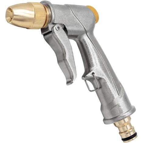 Pistolet à eau en métal Pulvérisateur de jardin à haute pression en métal(Court) (1/5)