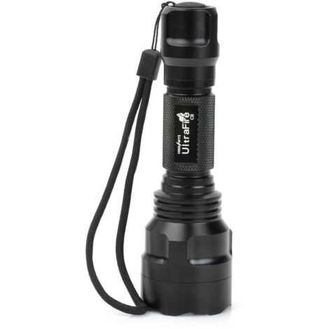 C8 T6 lampe de poche à lumière forte charge USB longue portée pour le camping en plein air, 1 pièce (1/4)