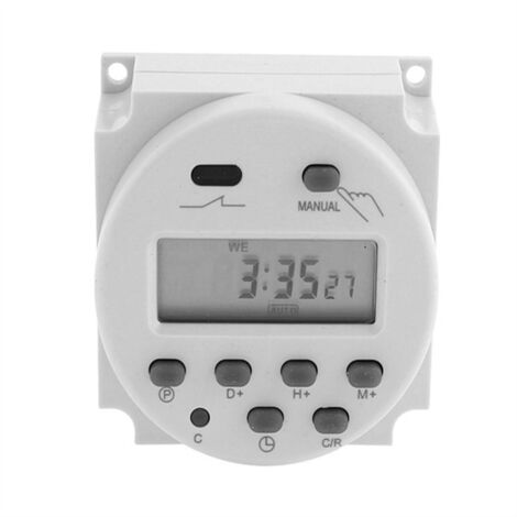 Commutateur de synchronisation AC 220V-240V 16A affichage numérique programmable temps électronique LCD (1/5)