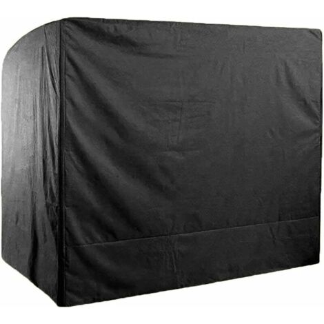 Housse de Balancelle de Jardin 3 Places Imperméable,220x125x175cm 210D Oxford Bâche de Balancelle Anti-UV Couverture de Protection Balançoire Extérieur-noir (1/5)