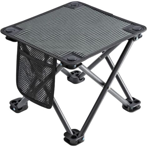 Tabouret Pliable Ultraléger Chaise de Camping Pliante avec Poche en Mesh Multifonctionnelle Pratique Portable pour Plage Jardin Pêche Randonnée Voyage et Pique-Nique en Plien Air (1/5)