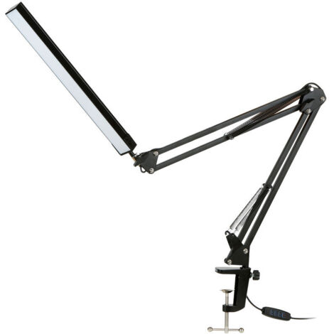 Lampe de bureau pliable à 3 niveaux DC 5V 12W 80Leds, apprendre à lire la lampe de bureau pliable à bras long de chevet, gradation à 10 niveaux, 3 couleurs, alimentée par USB (1/5)