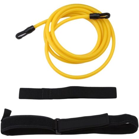 Ceinture de résistance à la natation réglable, entraînement avec élastique pour adultes et enfants, corde, filet à mailles