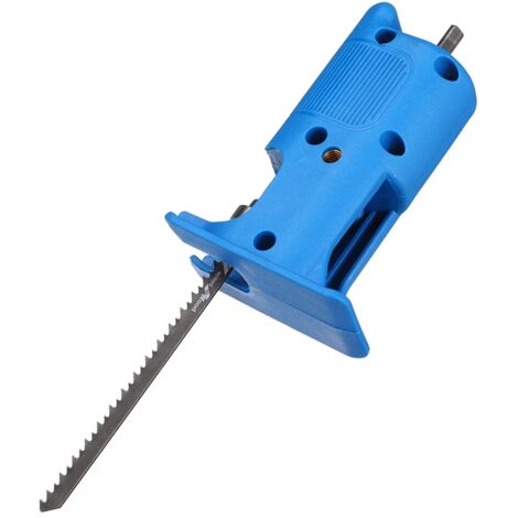 Perceuse électrique modifiée scie électrique scie alternative électrique perceuse électrique pour scie sauteuse outil de coupe pour le travail du bois - Bleu (1/4)
