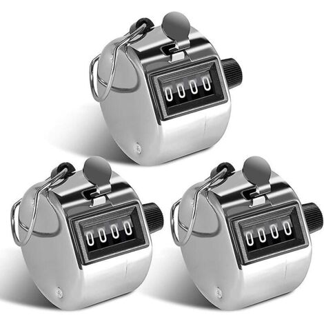 3 Pièces Compteur Manuel 4 Chiffres Compteur de Passage pour Compteur de Personnes, Sport de Golf, École des Formateurs (1/5)