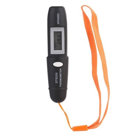 Meat Thermometer - Mini Non-Contact Infrared Thermometer Digital LCD Display , Black (1/5)