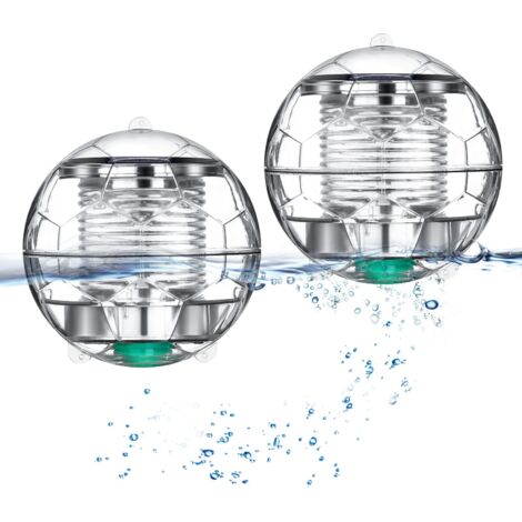 Lumière de piscine flottante solaire avec changement de couleur étanche pour piscine de jardin ABS, 2 pièces (1/5)