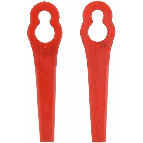 100 lames de rechange pour coupe-herbe en plastique rouge 105mm (1/2)