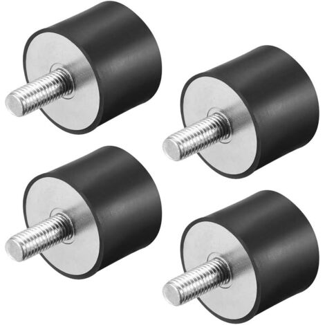 Support d'isolateur en caoutchouc, bloc silencieux d'amortisseur à vis anti-vibration 4 pièces (VD30 x 20, M8 x 23) (1/4)