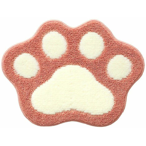 Forme de pied maison salle de bain absorbant l'eau tapis anti-dérapant maison porte chambre tapis de pied (1/5)