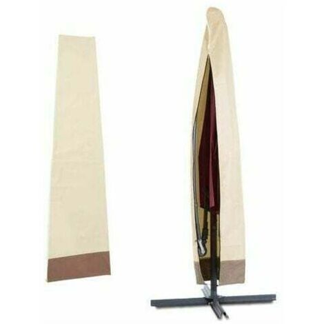 Housse de Parasol Déporté Imperméable, Housse de Protection pour Parasol, Couverture Parasol en 600D Oxford, Bache Parasol Jardin Exterieur Anti-UV/Vent avec Sac de Rangement(200x60x55cm) (1/5)