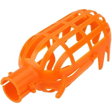 Tête de panier à fruits en plastique, outil d'économie de main-d'œuvre, récupère les fruits pour la récolte (orange) (1/5)