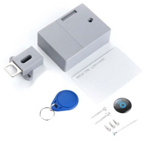 Serrure d'armoire Kit de serrure d'armoire capteur RFID armoire cachée numérique sans clé serrure intelligente bricolage serrure Invisible sans poinçon (1/5)