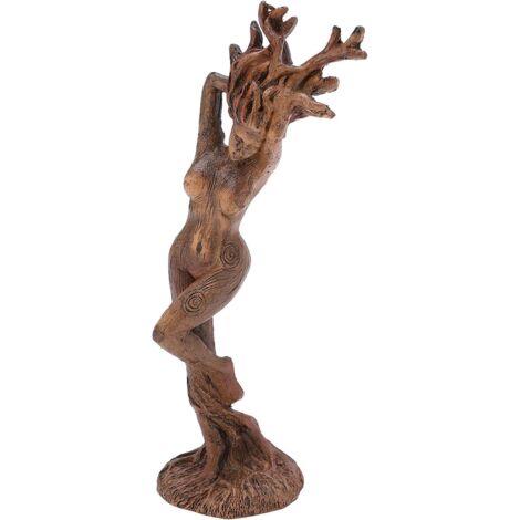 Dryade Statue Jouet, en Forme d'arbre Mâle Femelle Résine Sculpture Figurine Jardin Figurines Artisanat Décorations Accessoires pour la Maison(Déesse de la forêt) (1/5)