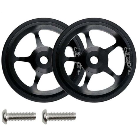 Litepro Easy Wheel et tige d'extension pour porte-bagages arrière Brompton tige télescopique Easywheel (1/5)