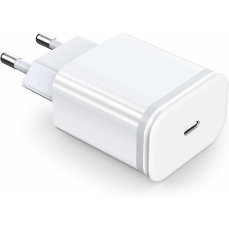 Chargeur Rapide 20W USB C pour iPhone 12 ProMax, Prise Secteur Mural PD 3.0 Adaptateur Alimentation de Charge pourPD20W Réglementation européenne (1/4)