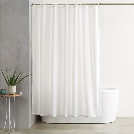 Rideau de bain en tissu polyester à ourlet épais 180x180cm (1/4)