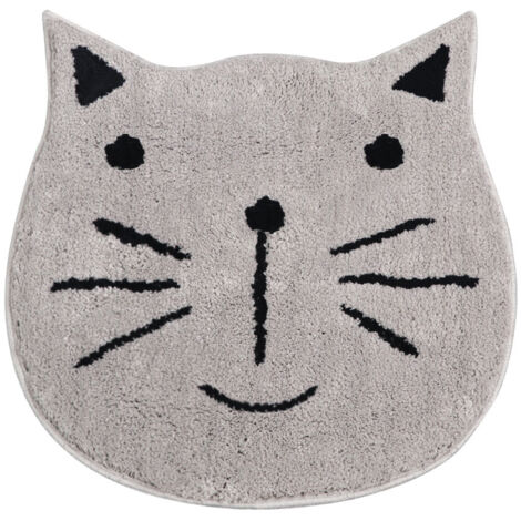 Tapis antidérapants de salle de bains de chat de bande dessinée nordique Tapis de sol antidérapants de cuisine et de salle de bain Tapis de sol lavables en machine Tapis de porte6060CM (1/3)