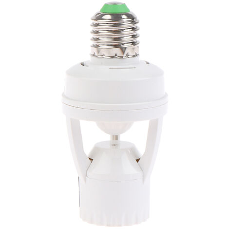 Capteur de mouvement infrarouge à Induction , E27, 110V – 220V, 60W, support de Base de lampe avec interrupteur de commande (1/5)