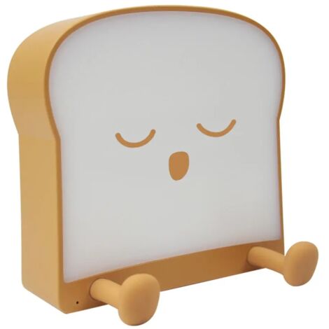 Lampe de chevet en Silicone, nouveauté, pain Toast, Usb, design créatif, dessin animé, support de téléphone portable (1/5)