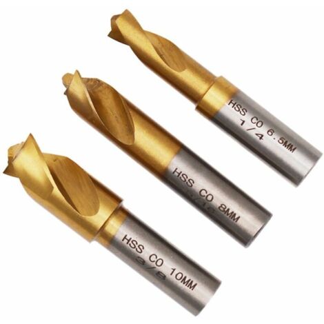 Ensemble d'outils de foret de soudage par points de coupe en acier cobalt titane (1/4)
