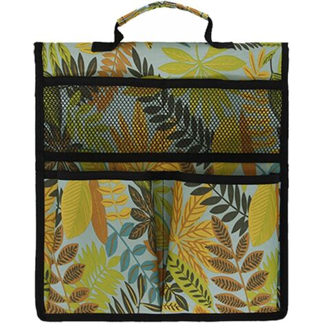 Sac à outils, sac à outils de siège en tissu Oxford facile à nettoyer pour les travaux de jardinage intérieur et extérieur, jaune (1/5)