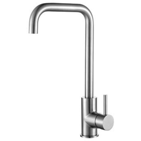 Robinet Cuisine, Robinet Rotatif à 360° en Acier Inoxydable,Adapté aux éviers Simples et Doubles,Adapté à l'eau Chaude et Froide,Mitigeur Cuisine Anti-Empreintes Digitales,Résistant aux Rayures (1/5)