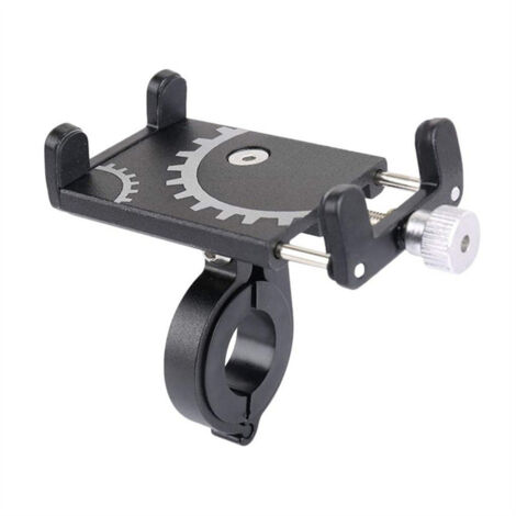 Support de téléphone portable de vélo en alliage d'aluminium, Rotation à 360 °, support métallique universel pour guidon (1/5)