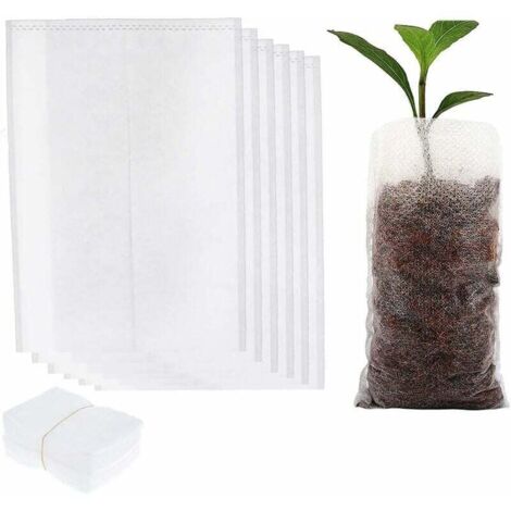 Sac Biodégradable 500pcs 810cm pour Semis Sac Biodegradable Non-tissé de Pépinière Respctueux Environnement Élever Taux Survie de Plante Convenir Maison Jardin (1/5)