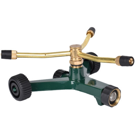 Arroseur de jardin, pelouse d'arrosage automatique rotative à trois bras, arroseur de jardin de bras d'outil d'irrigation d'arrosage de jardin (1/5)
