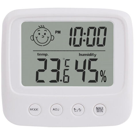 Capteur de température et humidité d'intérieur, écran LCD numérique, pratique, thermomètre, hygromètre, jauge, sans Contact (1/5)