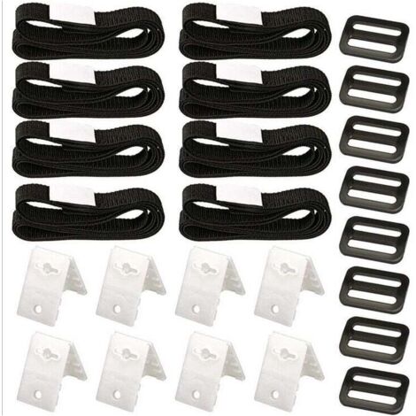 Kit de Fixation pour bâche Solaire de Piscine, kit de Sangles de Couverture Solaire (1/5)