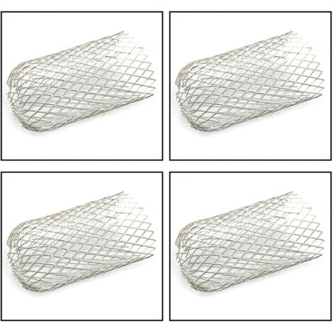 4 Pièces Gouttière en Métal Tamis de Filtre Extensible Acier Inoxydable 6,69 X4.72Pouces (1/5)